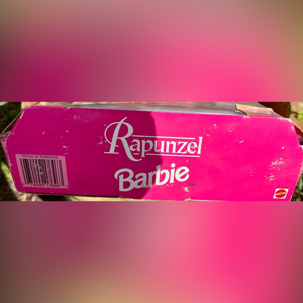 1997 Rapunzel Barbie Never Removed from Box - Picture 6 of 7